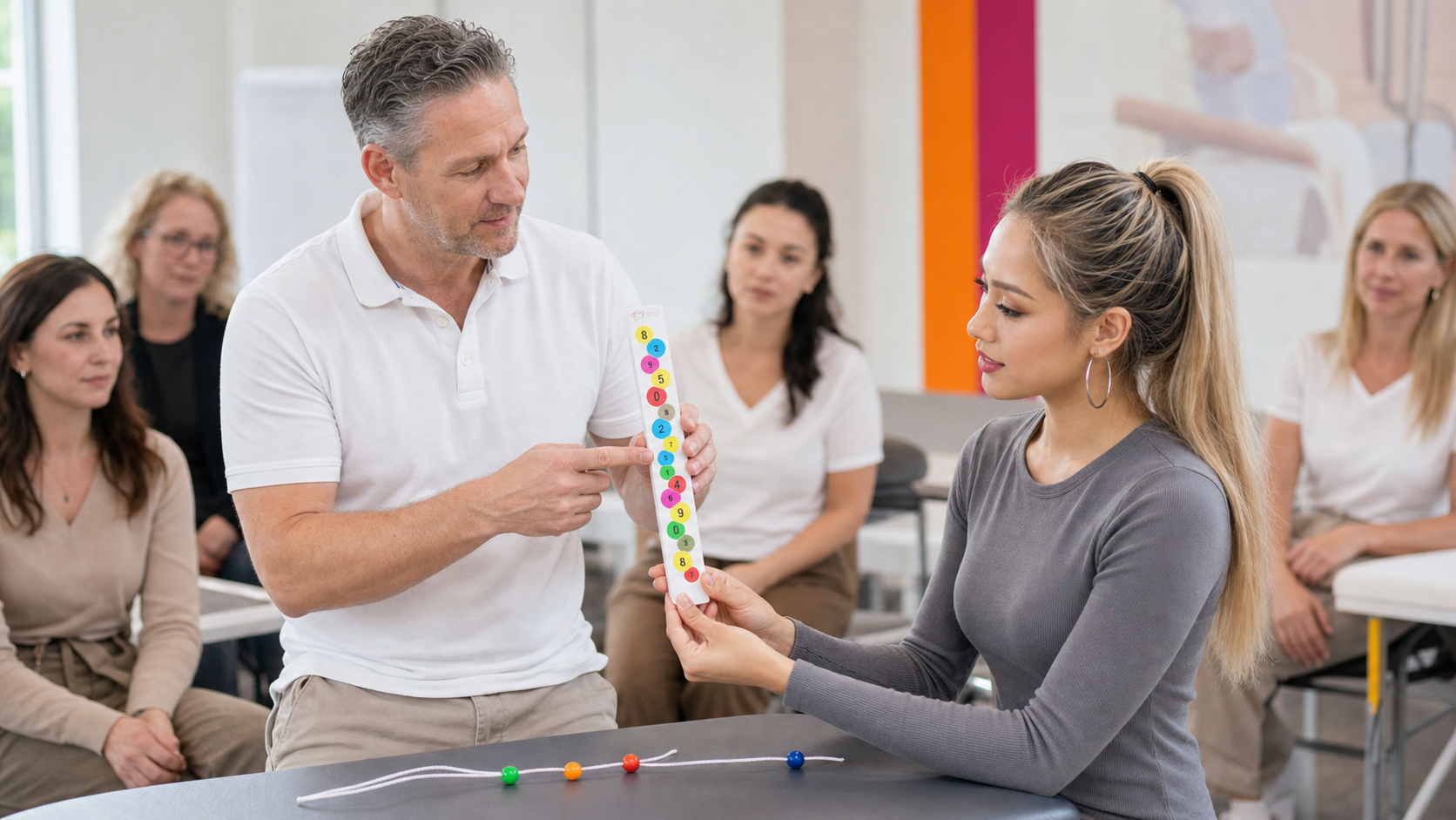 Neuroathletik-Training mit Vision Sticks und Brock-Kette